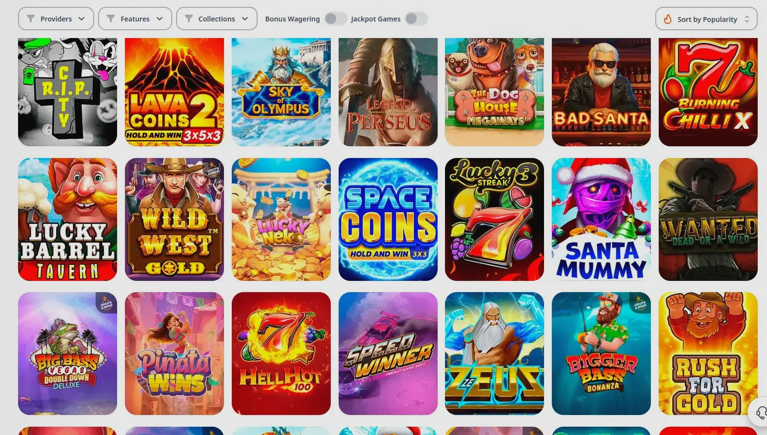 Pelican Casino App auf einem Smartphone mit Spielübersicht